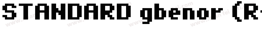 STANDARD gbenor (R字体转换